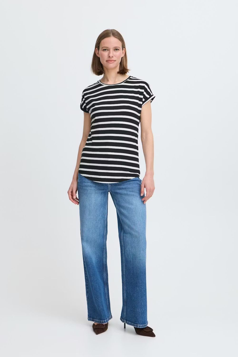 Stripe Round Neck Tee