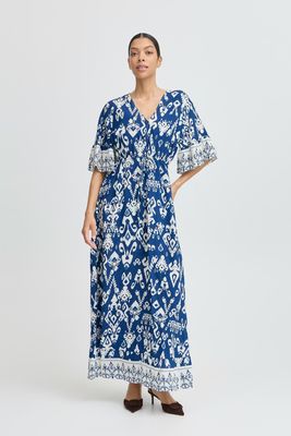 Long Summer Dress in Blue from b.Young