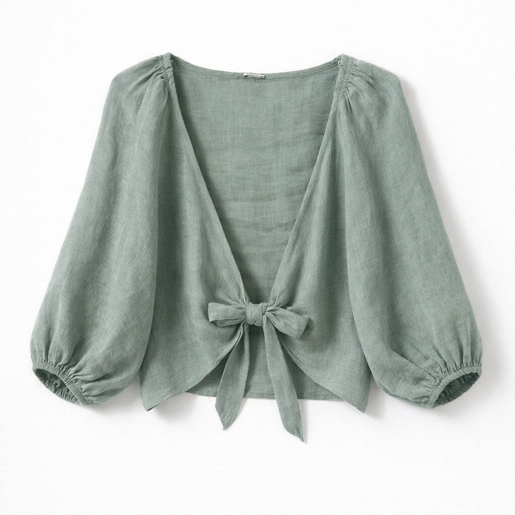 Linen Jacket, Colour: Green