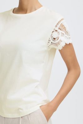 Crochet Trim Tee