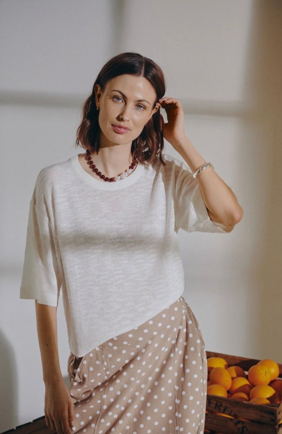 Ribbon Knit Pullover