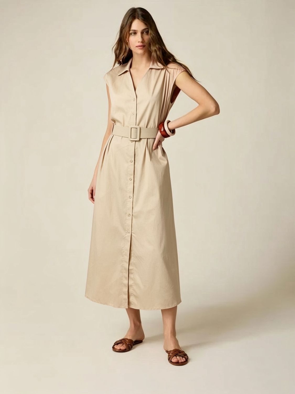 Shirt Dress in Cotton