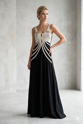 Maxi Dress in Beige