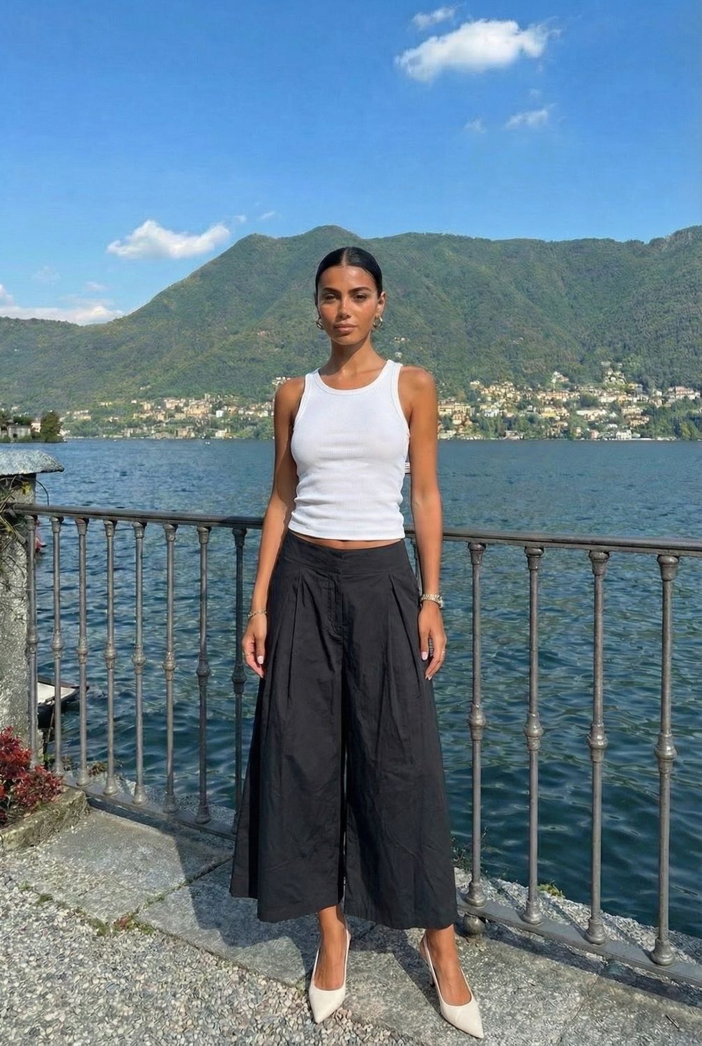 Cotton Trousers, Colour: Black