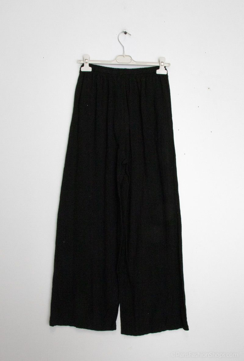 Linen Trousers, Colour: Black