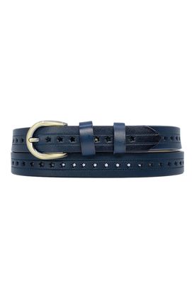 Leather Belt Navy