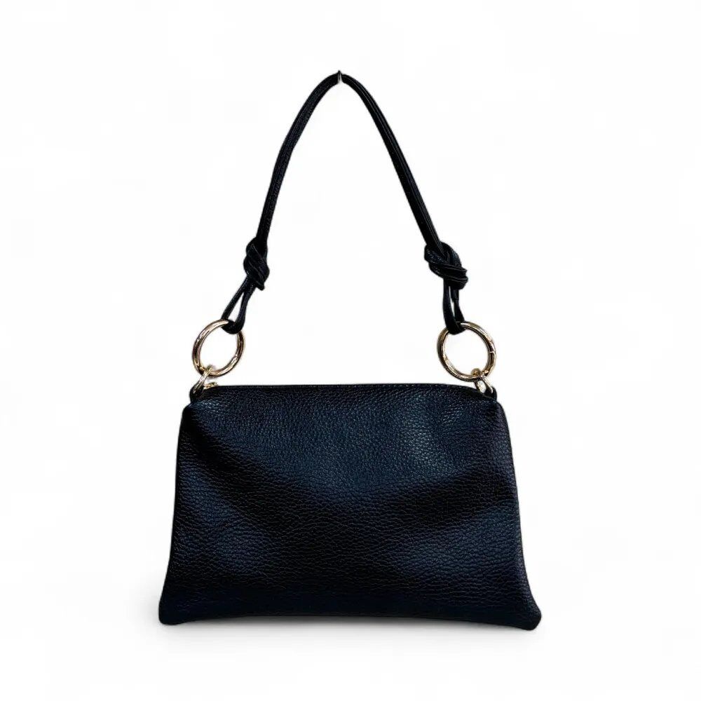 Leather Bag, Colour: Black