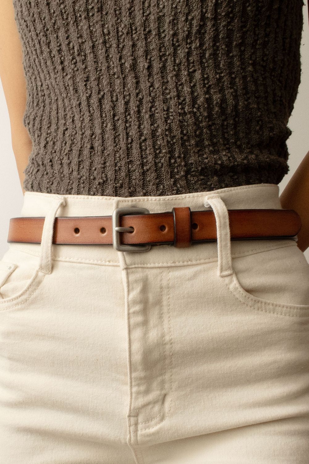 Leather Belt Camel