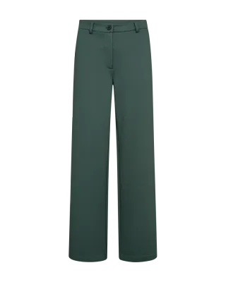 Straight Leg Trousers in Forest Green