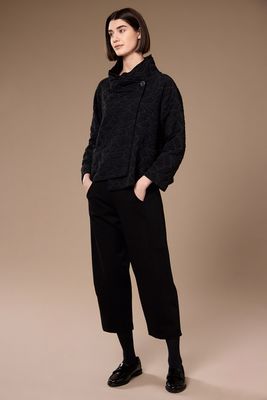 Textured Cross Over Jacket