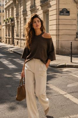 Soft Knit with Cut Out Detail