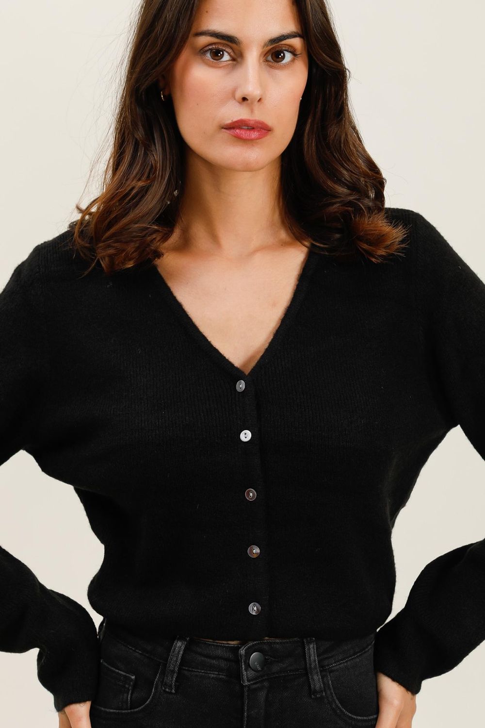 Short Cardi in Black