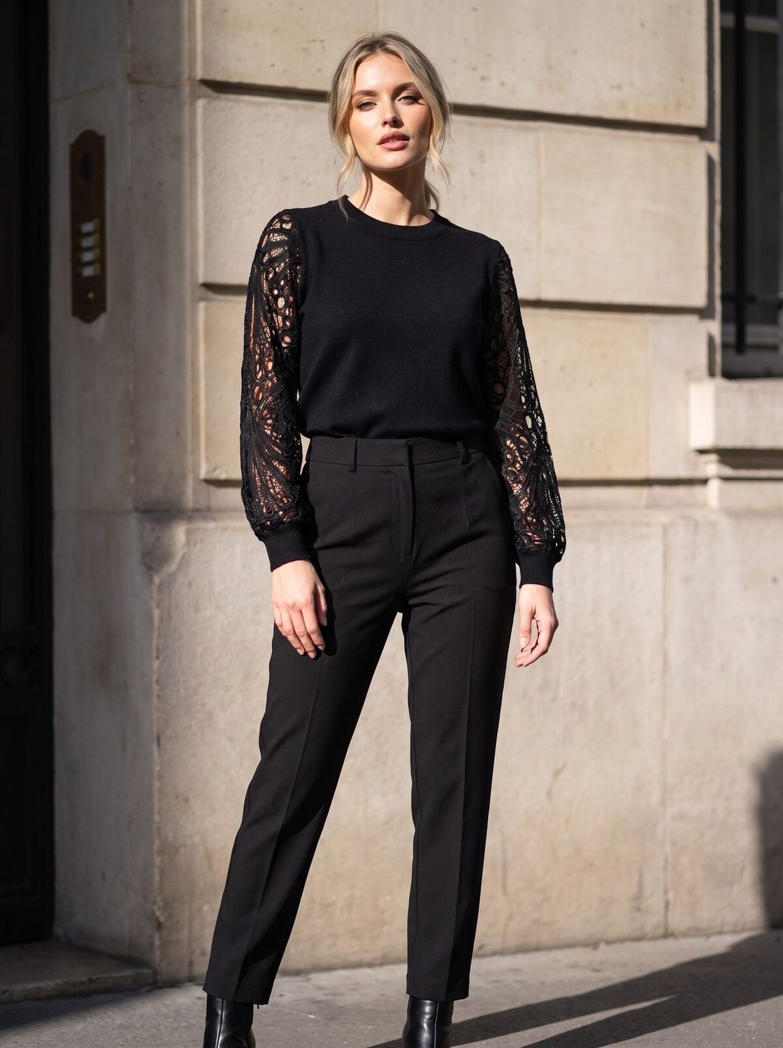Fine Knit with Sleeve Detail