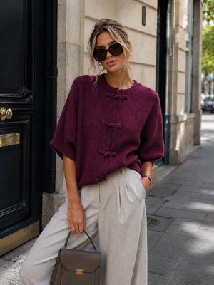 Bow Button Cardi