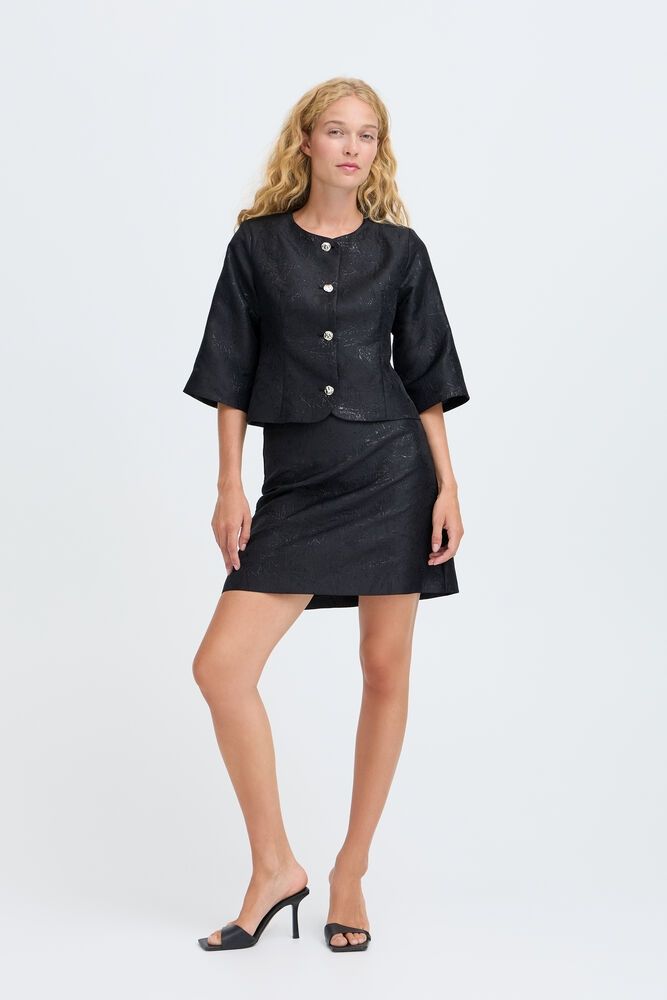 Embossed Short Skirt