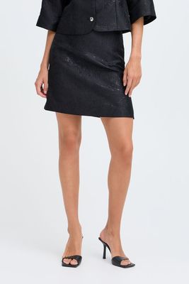 Embossed Short Skirt