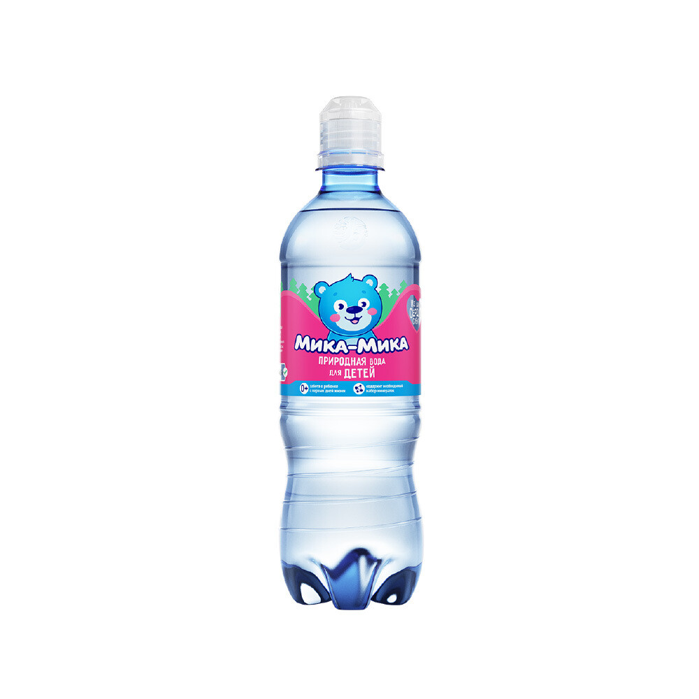 Природная вода для детей «Мика-Мика», ПЭТ, 12шт. по 0,5 л