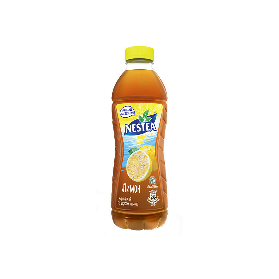 Нести «Черный чай со вкусом лимона» ПЭТ 6шт. по 1 л