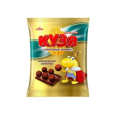 Кузя Лакомкин «Кукурузные шарики с шоколадом» 14шт 100г