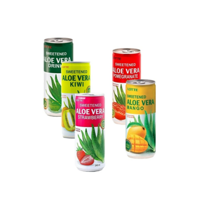 Напиток «Алоэ Вера» негазированный МИКС (Lotte Aloe Vera), ЖБ, по 30 шт. по 0,24 л