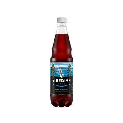 Безалкогольный низкокалорийный сильногазированный напиток SIBERIAN land , ПЭТ, 12 шт. по 0,6 л