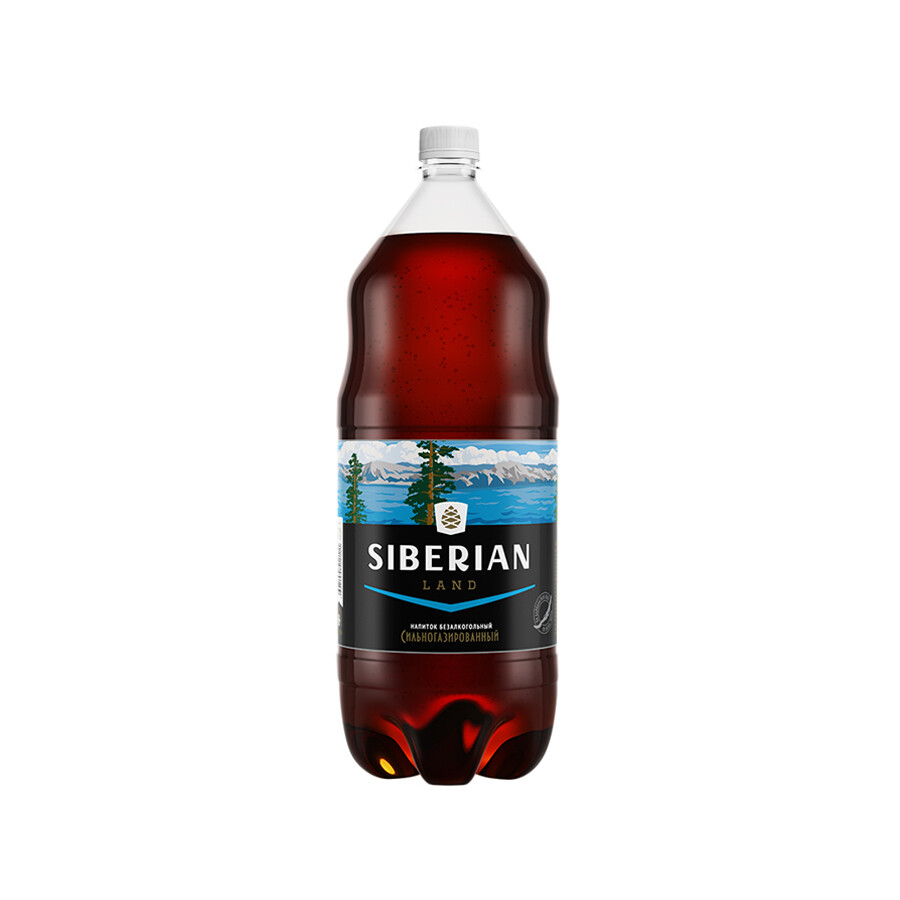 Безалкогольный низкокалорийный сильногазированный напиток SIBERIAN land , ПЭТ, 6 шт. по 2 л