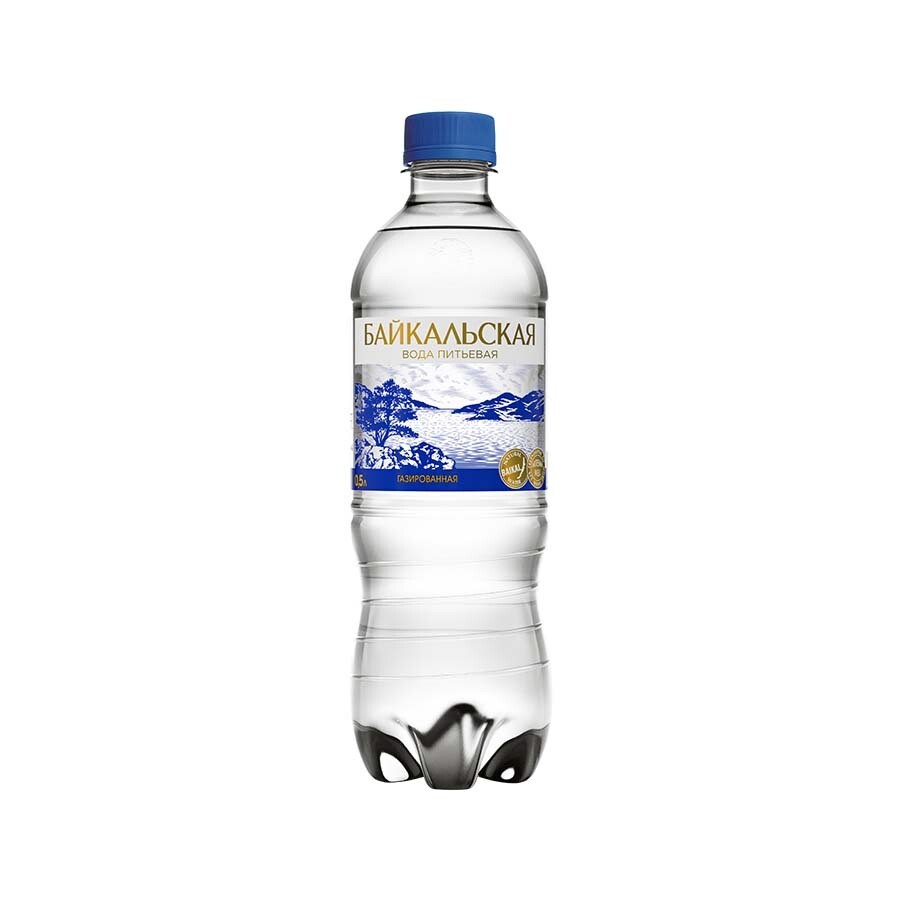 Питьевая вода «Байкальская» газированная, ПЭТ, 12 шт. по 0,5 л