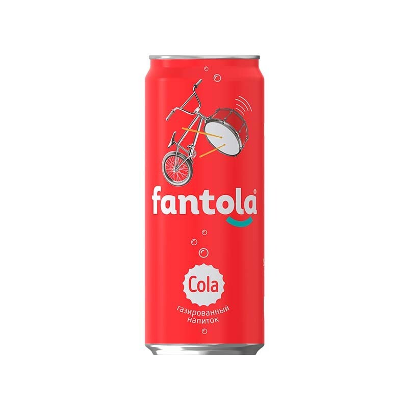 Напиток "Fantola" кола 0,33 л., ж/б. 12шт
