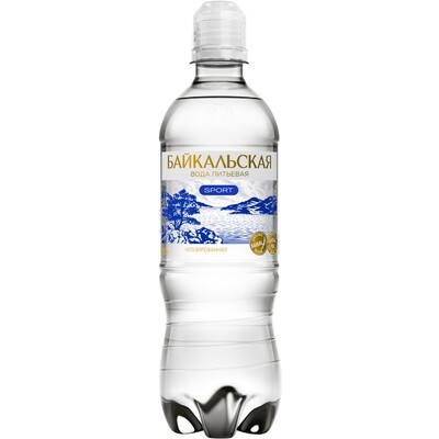 Питьевая вода «Байкальская» SPORT негазированная, ПЭТ, 12 шт. по 0,5 л