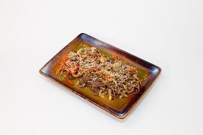 Лапша Wok с курицей, овощами и соусом терияки 300 гр.