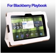 Leather Case with Holder for Blackberry PlayBook (white) Free Shipping