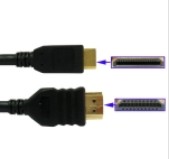 Mini HDMI to HDMI 19Pin Cable , 1.3 Version, Support HD TV / Xbox 360 / PS3 etc , 1.5M (Gold Plated)