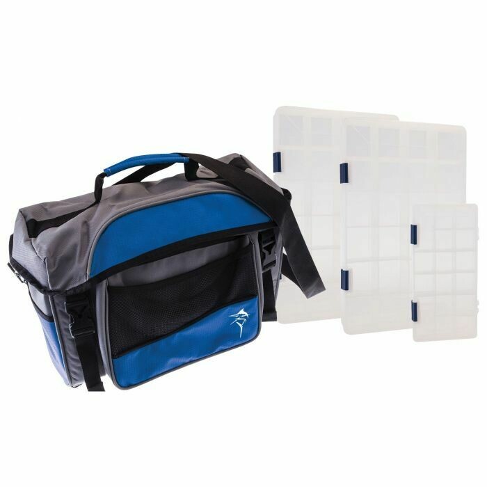 Jarvis Walker medium lure bag with 3 tackle trays