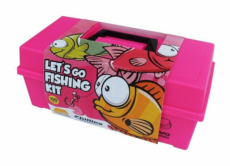 Plano girls pink 100pc tackle box