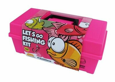 Plano girls pink 100pc tackle box