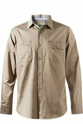 FXD LSH-1 Stretch Work Shirt, Colour: Khaki