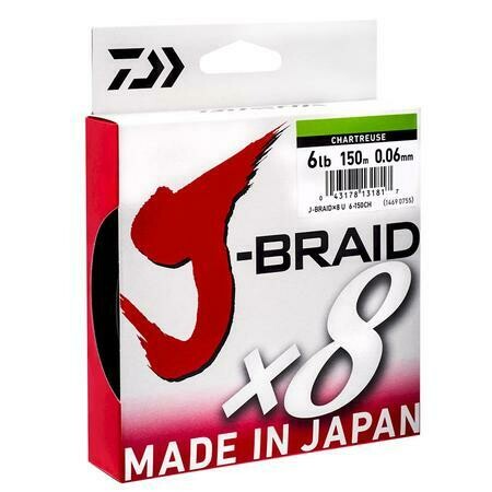 DAIWA J-BRAID 8 - CHARTREUSE LINE