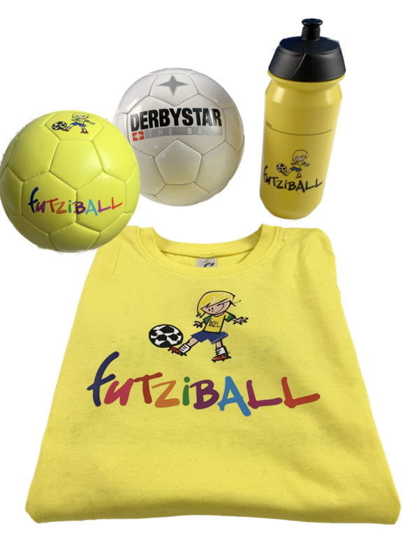 SILBER-Paket: Futziball-Shirt + Ball nach Wahl inkl. Trinkflasche (inkl. Gratis Versand)