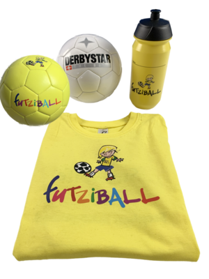 SILBER-Paket: Futziball-Shirt + Ball nach Wahl inkl. Trinkflasche (inkl. Gratis Versand)