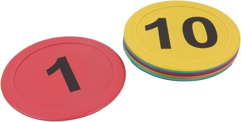 Nummerierte Bodenmarkierung von 1-10 (€/Stk.) Nummerierte Bodenmarkierung von 1-10 (€/Stk.)