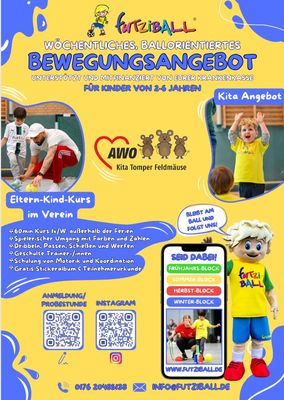 Futziball-Plakat in DIN A3