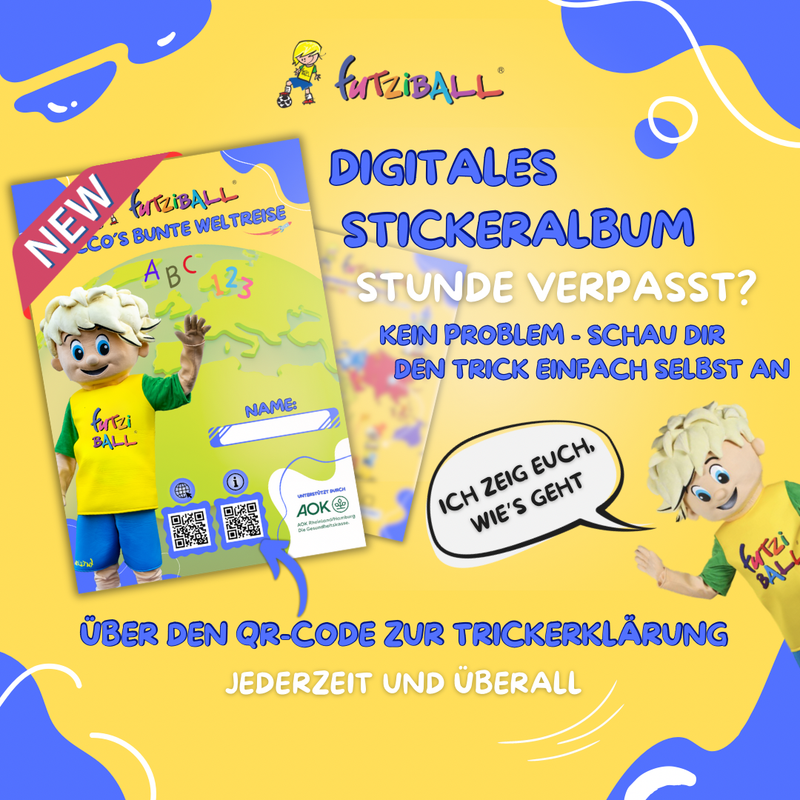 Grüne Welt (Frühjahrs-Block): Futziball-Stickeralbum mit digitalisiertem Inhalt (Eltern-Kind-Vereinsangebot)