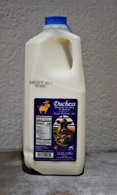 Milk - 2% - Half Gallon - DD