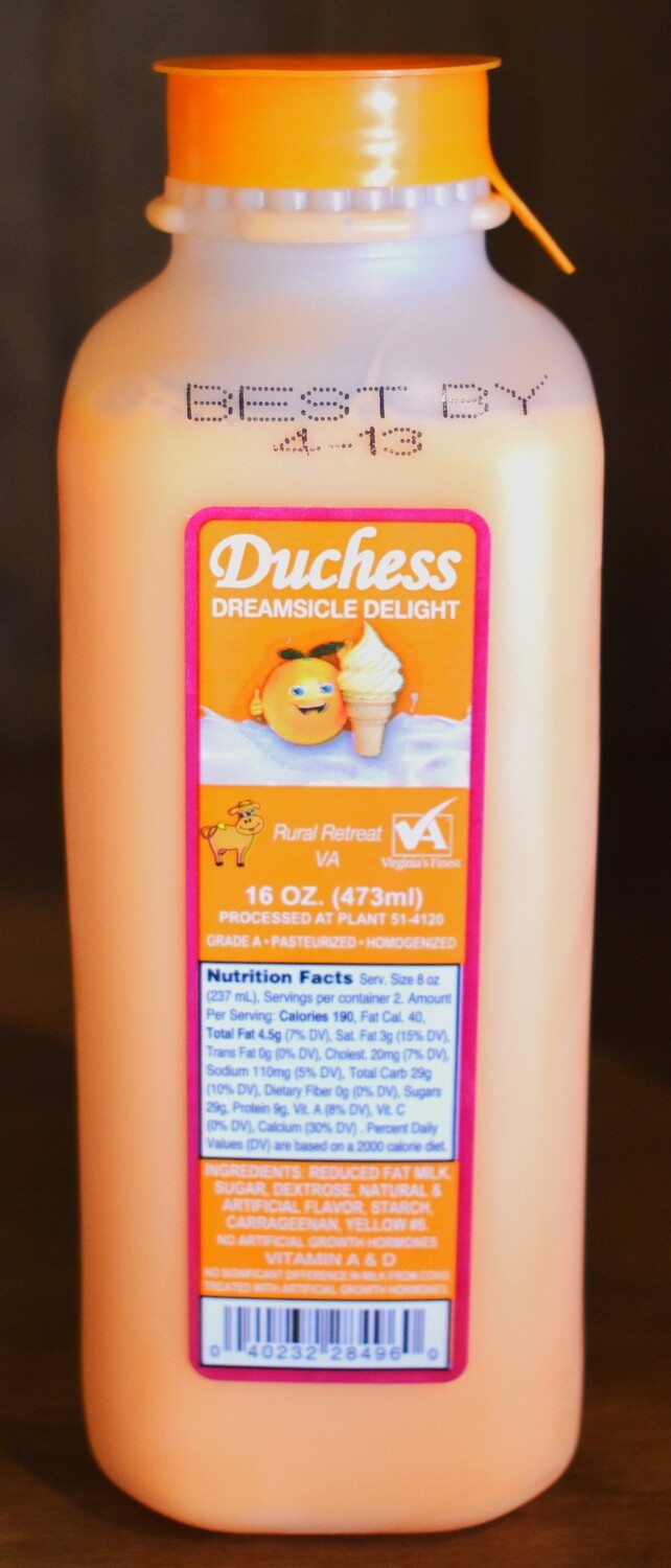 Milk - Orange Dreamsicle - Pint - DD