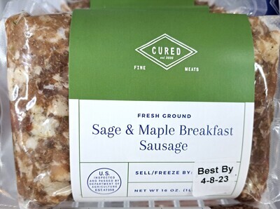 Pork - Sage Sausage - Cured
