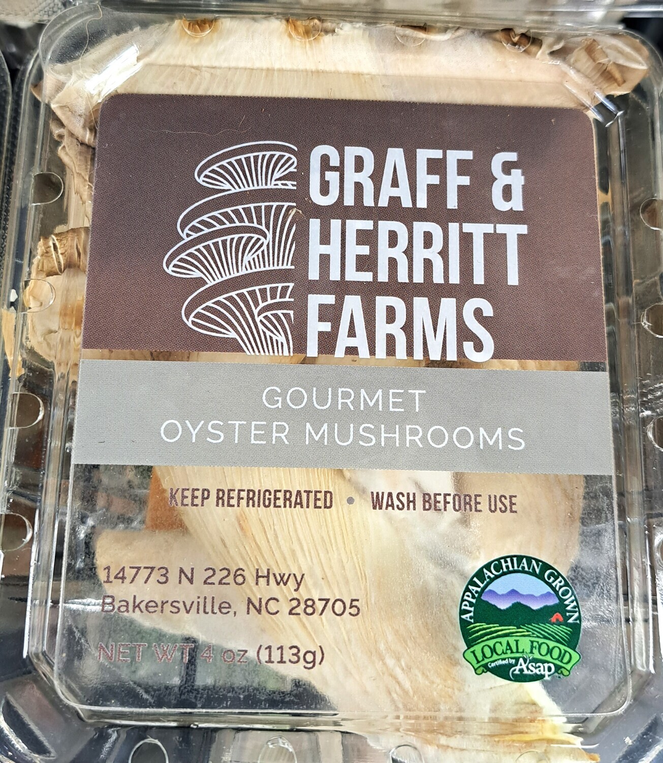 Mushrooms - Oyster 4oz - GHF