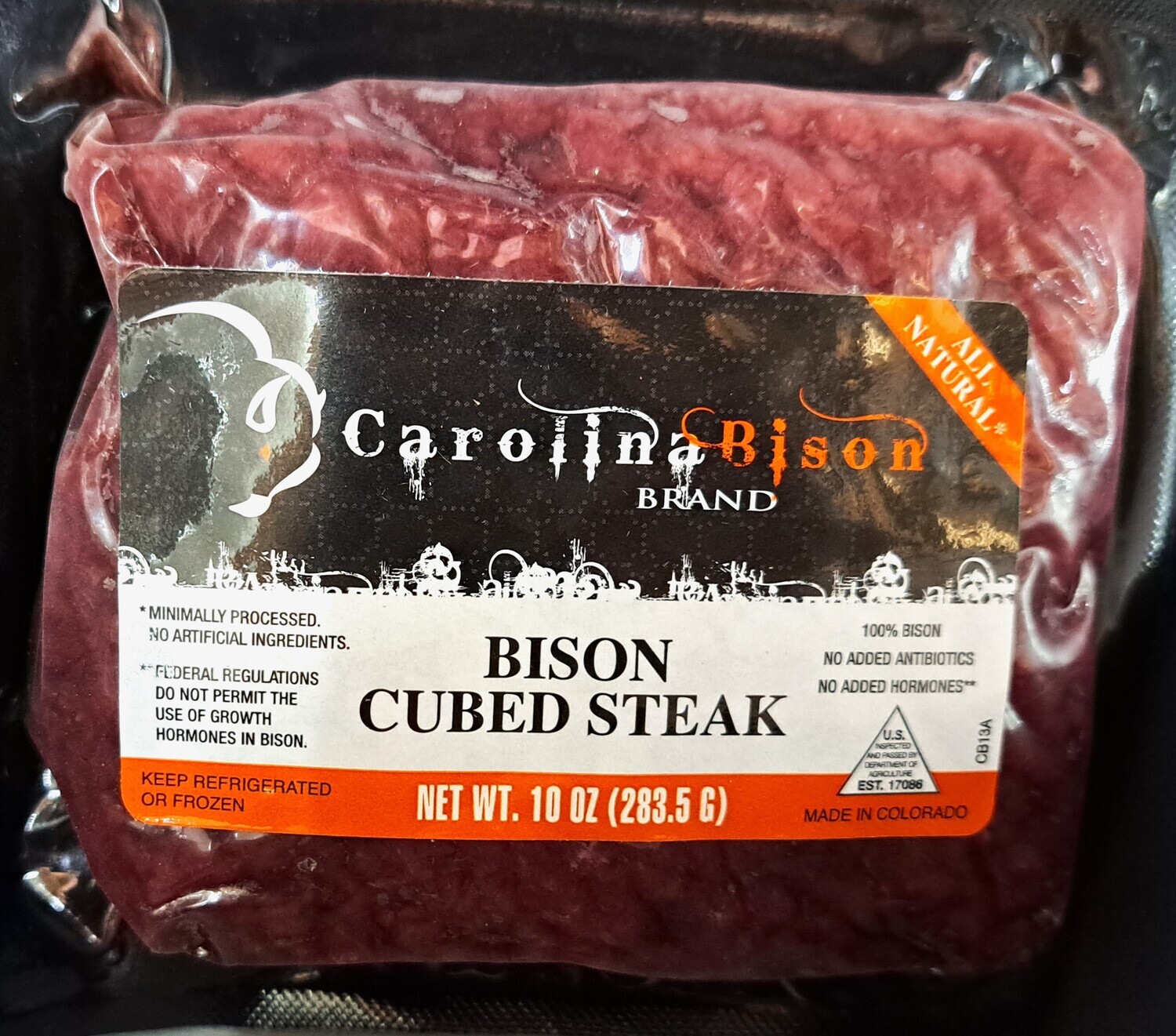 Meat - Bison Cube Steak - DRK