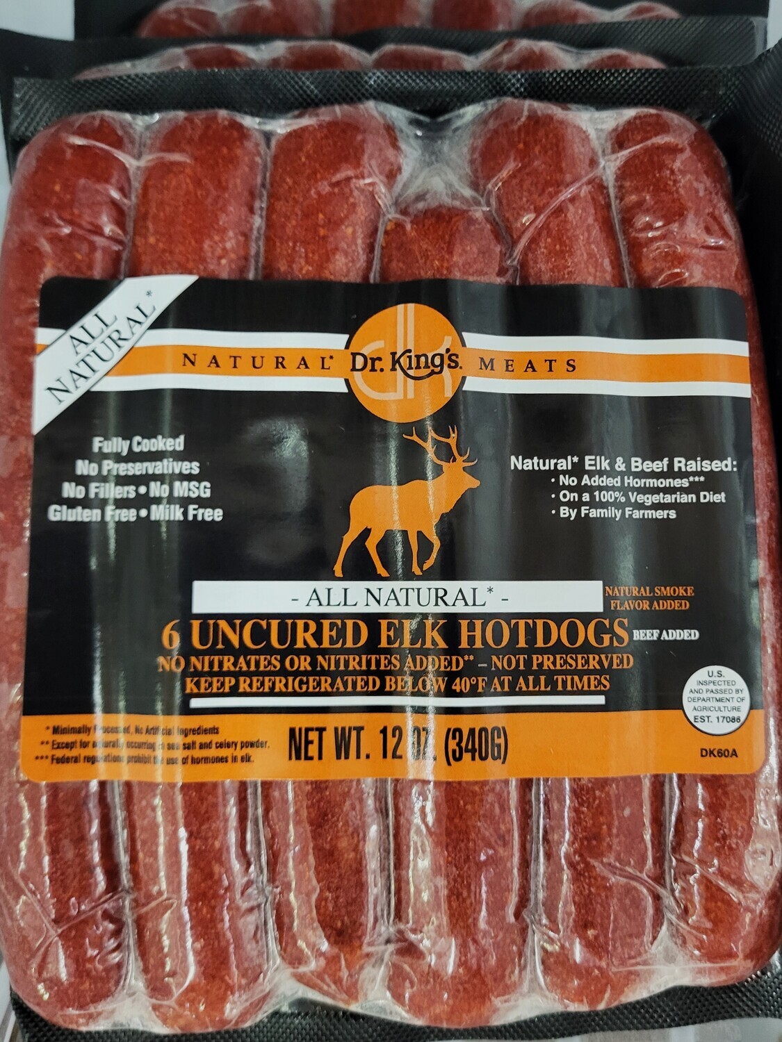 Meat - Elk Hot Dog - DRK