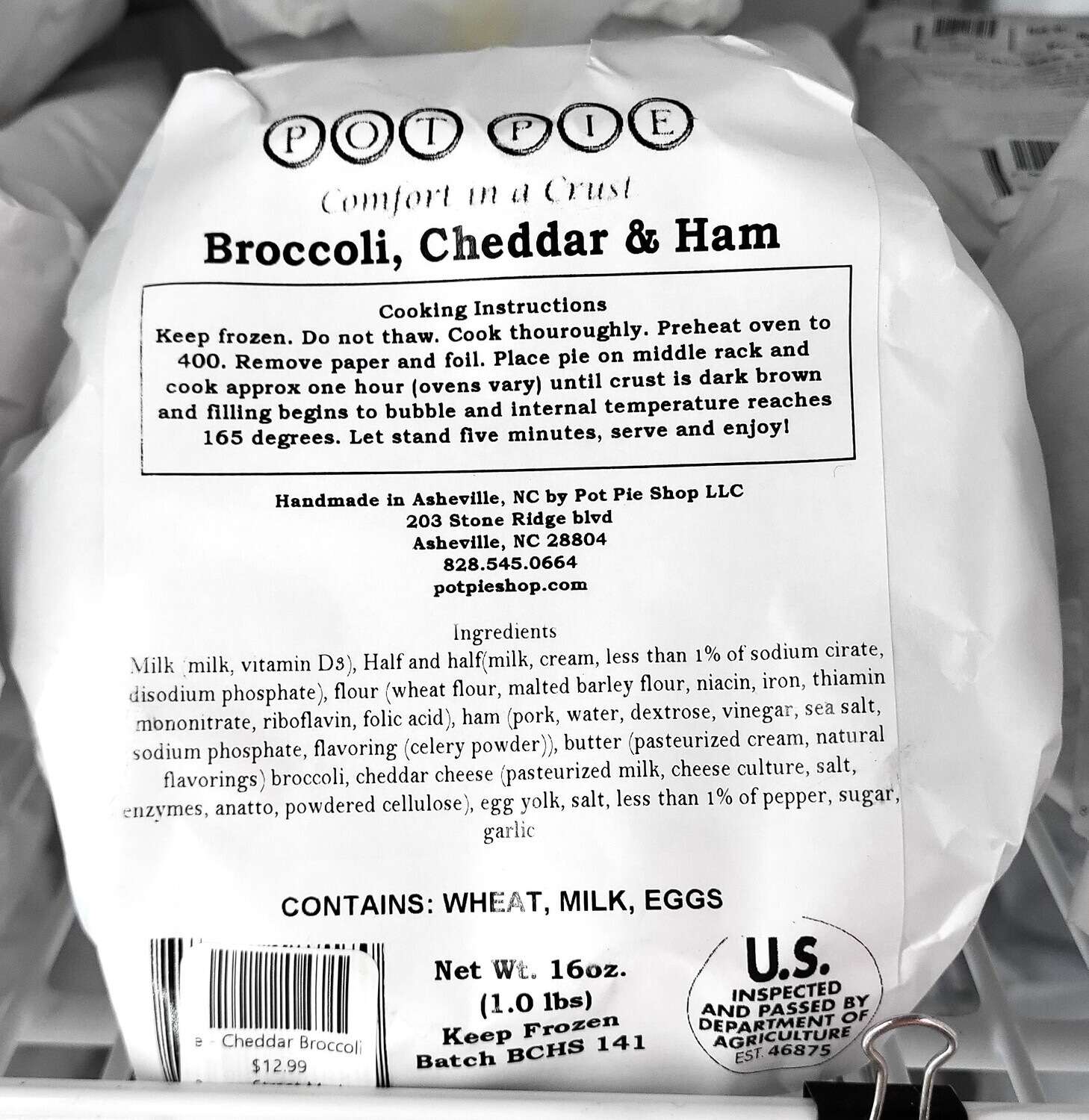 Pot Pie - Cheddar Broccoli and Ham - Small - PPC