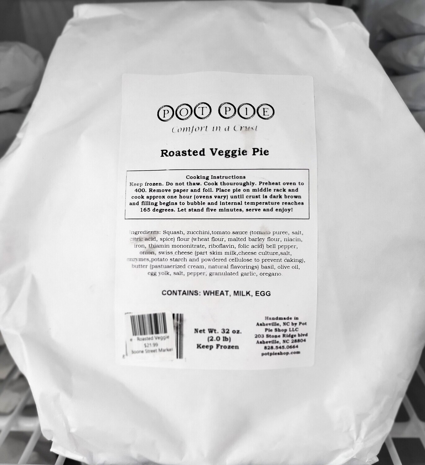 Pot Pie - Roasted Veggie - Large - PPC